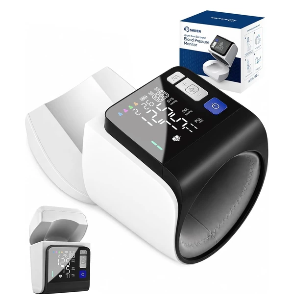 Saker No-Wrap Upper Arm Blood Pressure Monitor
