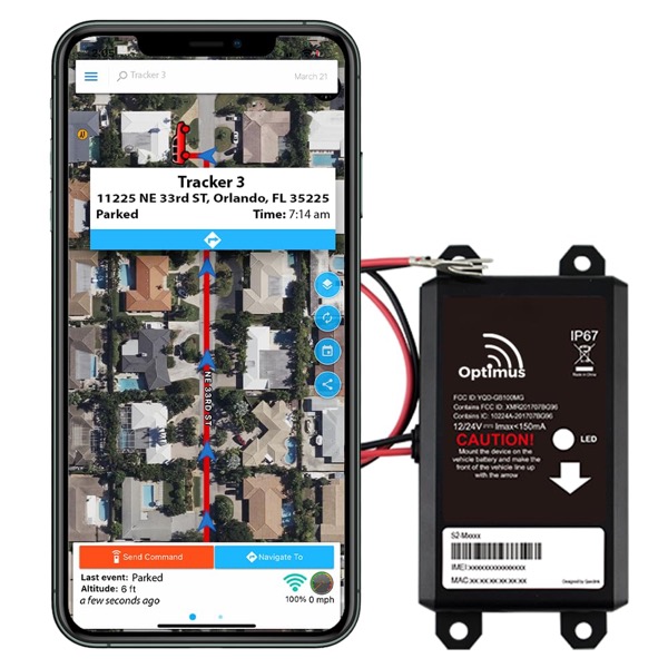 Optimus Wired GPS Tracker