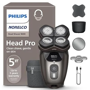Philips Norelco Head Shaver Pro 9000 Electric Shaver