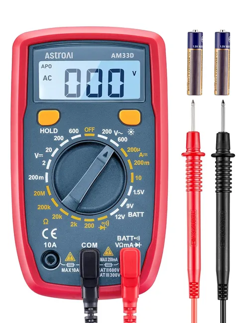 AstroAI Digital Multimeter Tester 2000 Counts with DC AC Voltmeter and Ohm Volt Amp Meter